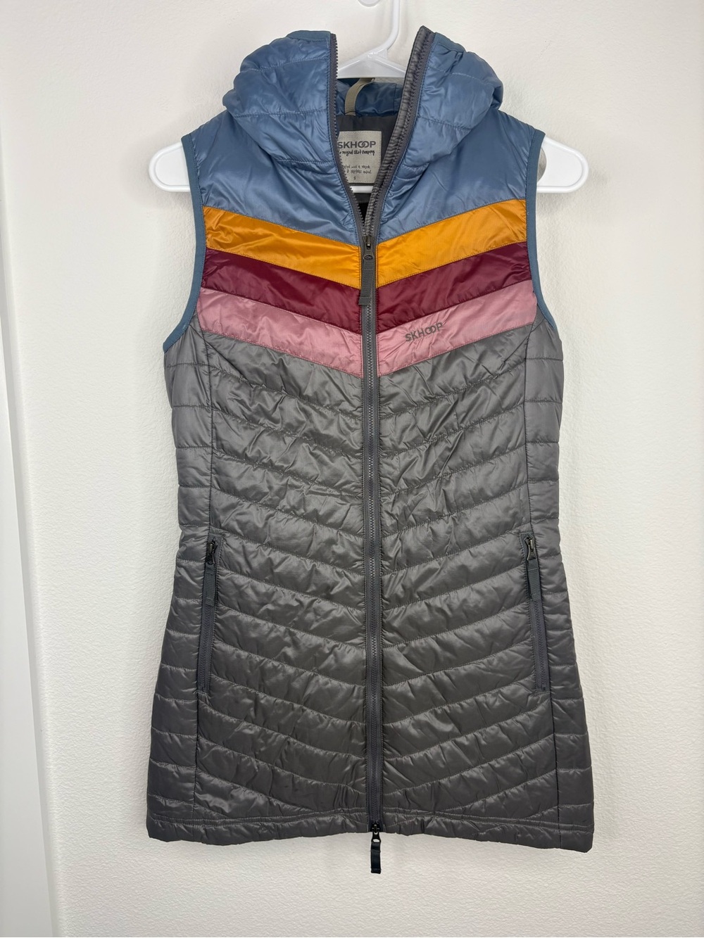 Skhoop Hooded Long Vest - Women’s Size Small
